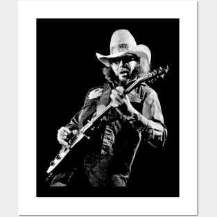 Hank Williams Jr || BlackArt Posters and Art